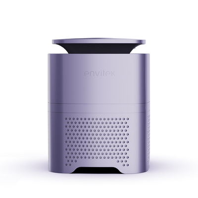 Purple Hepa Filter Portable Desktop Air Purifier Negative Ions For Dust Mites